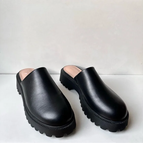 Sincerely Jules Womens Bolt Black Platform Chunky Clog Mule 90's Style Shoe  10M - Picture 2 of 15